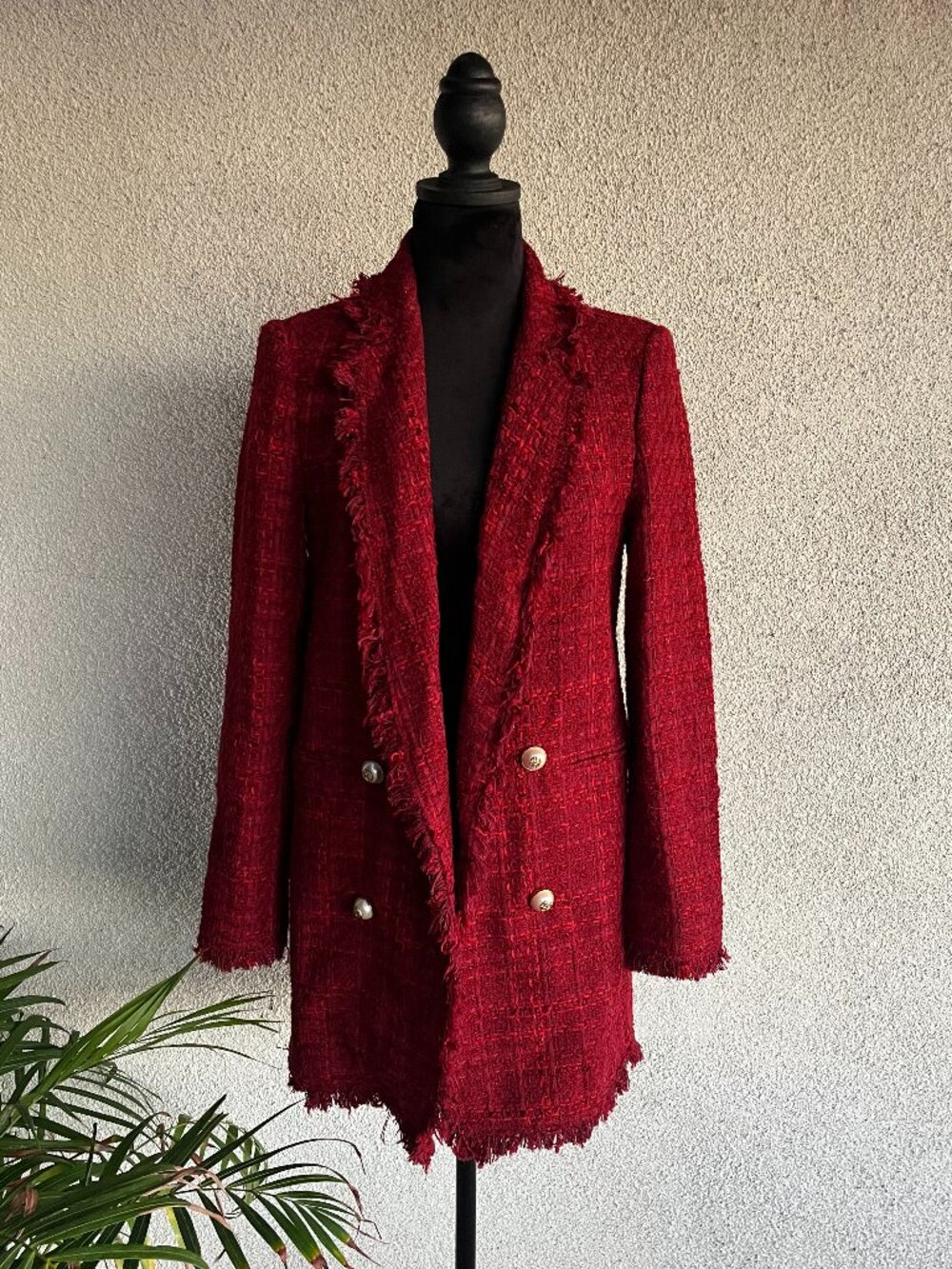 Red Tweed Blazer